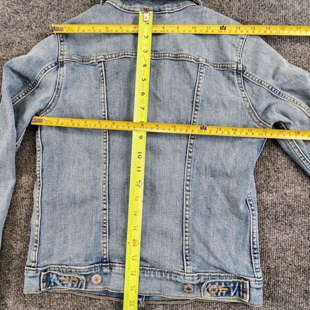 Levis Jacket Womens XS Blue Denim Jean Trucker Button Up Coat - Picture 6 of 7